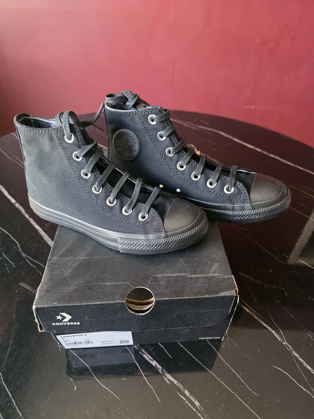 Converse Black Box with White Label
